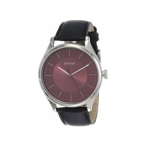 Titan Workwear Collection Analog Men's Leather Watch - Black (1802SL05) Titan Workwear Collection Analog Men's Leather Watch - Black (1802SL05)