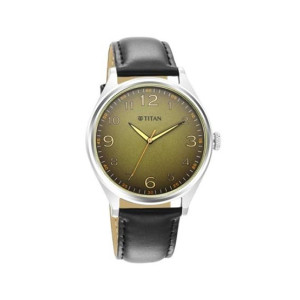 Titan Trendsetters Collection Men's Leather Watch - Black (1802SL15) Titan Trendsetters Collection Men's Leather Watch - Black (1802SL15)