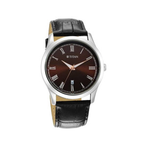 Titan Trendsetters Collection Men's Leather Watch - Black (1823SL03) Titan Trendsetters Collection Men's Leather Watch - Black (1823SL03)