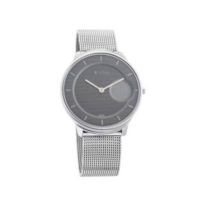 Titan Edge Minimals Collection Analog Men's Watch - Silver (1843SM01) Titan Edge Minimals Collection Analog Men's Watch - Silver (1843SM01)