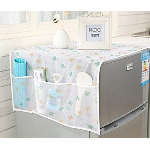G-Mart Printed 6 Pocket Refrigerator Dust Cover Storage Bag G-Mart Printed 6 Pocket Refrigerator Dust Cover Storage Bag