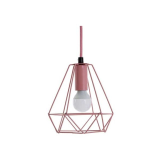 Premier Home Beli Metal Wire Pendant Light - Pink (2502157) Premier Home Beli Metal Wire Pendant Light - Pink (2502157)