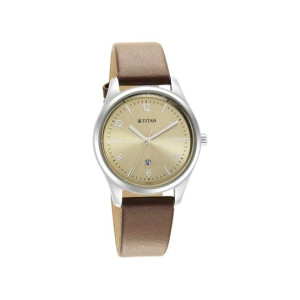 Titan Trendsetters Collection Women's Leather Watch - Tan (2639SL10) Titan Trendsetters Collection Women's Leather Watch - Tan (2639SL10)