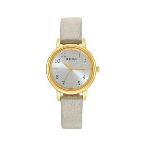 Titan Karishma Collection Women's Leather Watch - Grey (2678YL01) Titan Karishma Collection Women's Leather Watch - Grey (2678YL01)