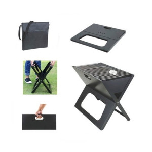 2Kan Folding BBQ Grill Black 2Kan Folding BBQ Grill Black