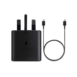 Samsung 45w 3 Pin Power Adapter With 1.8m Type C Cable - Black Samsung 45w 3 Pin Power Adapter With 1.8m Type C Cable - Black