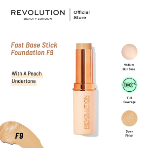 Makeup Revolution Fast Base Stick Foundation - F9 Makeup Revolution Fast Base Stick Foundation - F9