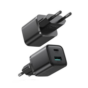 Joyroom 20W Dual Port Mini Fast Charger Black (L-QP207) Joyroom 20W Dual Port Mini Fast Charger Black (L-QP207)