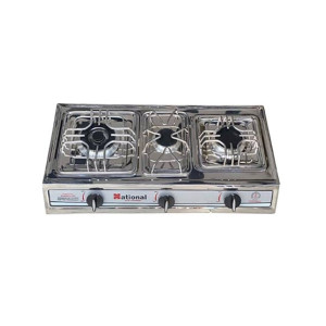 National 3 Burners Gas Hob (AL-1007) National 3 Burners Gas Hob (AL-1007)