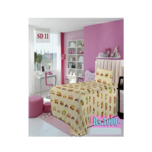 AAM Printed Single Bed Sheet With 1 Pillowcase (SD-11) AAM Printed Single Bed Sheet With 1 Pillowcase (SD-11)