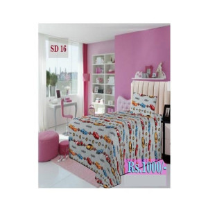 AAM Printed Single Bed Sheet With 1 Pillowcase (SD-16)