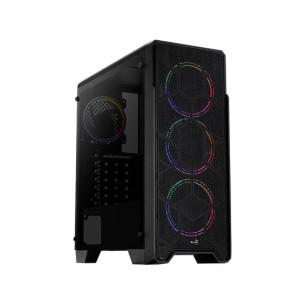 AeroCool Ore Saturn Tempered Glass Mid Tower Gaming Case Black AeroCool Ore Saturn Tempered Glass Mid Tower Gaming Case Black