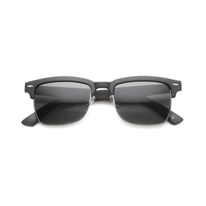 Afreeto Black Sunglasses Half Metallic For Men Afreeto Black Sunglasses Half Metallic For Men