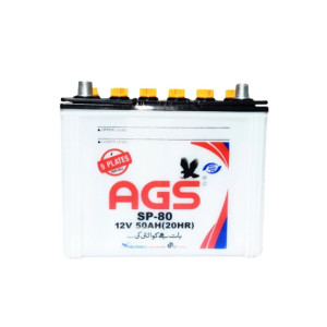 AGS 50Ah 12V Lead Acid Unsealed Car Battery (SP-80) AGS 50Ah 12V Lead Acid Unsealed Car Battery (SP-80)