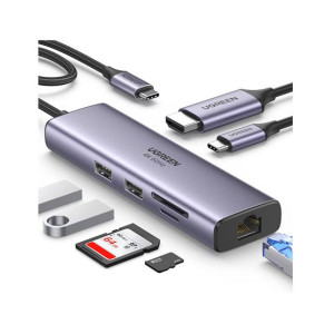 Ugreen 7-in-1 USB C Hub With Ethernet (60515) Ugreen 7-in-1 USB C Hub With Ethernet (60515)