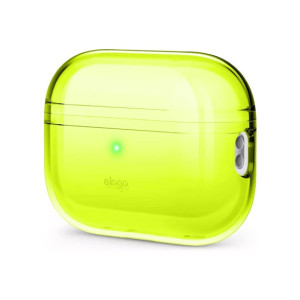 Elago Clear Shockproof Case For Airpods Pro 2022 - Neon Yellow (AMT-6336) Elago Clear Shockproof Case For Airpods Pro 2022 - Neon Yellow (AMT-6336)