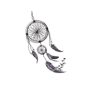 M.Mart Dream Catcher Pattern Temporary Tattoo Sticker M.Mart Dream Catcher Pattern Temporary Tattoo Sticker