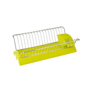 Premier Home Chrome Dish Drainer - Lime Green (509697) Premier Home Chrome Dish Drainer - Lime Green (509697)