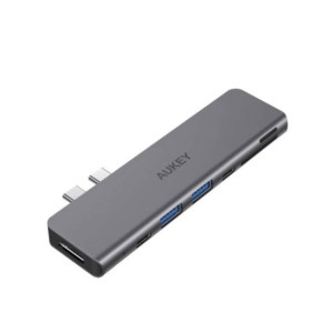 Aukey 7 in 1 USB-C Hub For MacBook (CB-C76) Aukey 7 in 1 USB-C Hub For MacBook (CB-C76)