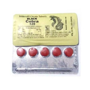 Azhar Store Black Cobra Sildenafil Citrate Tablets 125mg
