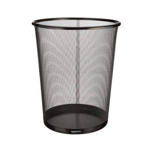 Easy Shop Black Net Metal Waste Paper Basket - Medium Easy Shop Black Net Metal Waste Paper Basket - Medium