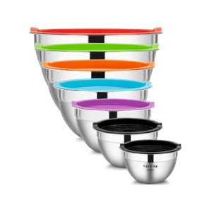 Easy Shop Sainless Steel Airtight Bowl - Set of 7Pcs Easy Shop Sainless Steel Airtight Bowl - Set of 7Pcs