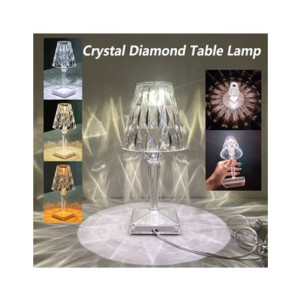 Easy Shop Diamond Table Lamp USB Rechargeable Acrylic Easy Shop Diamond Table Lamp USB Rechargeable Acrylic