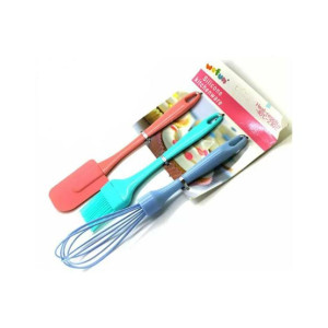 Easy Shop Non Stick Spacula Oil Brush and Beater Set Easy Shop Non Stick Spacula Oil Brush and Beater Set