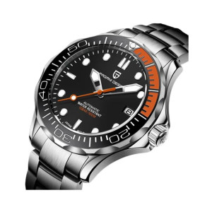 Benyar Design Seamaster Edition Watch For Men's Silver (Pd-1667-8) Benyar Design Seamaster Edition Watch For Men's Silver (Pd-1667-8)