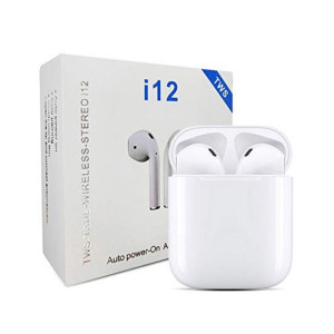 Best Buy i12 TWS Wireless Bluetooth Earbuds White Best Buy i12 TWS Wireless Bluetooth Earbuds White