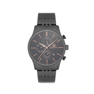 Bigotti Stainless Steel Men's Watch Black (BG.1.10153-4) Bigotti Stainless Steel Men's Watch Black (BG.1.10153-4)