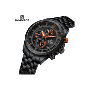 Naviforce Chronoquest Edition Watch For Men Black (NF-8046-2) Naviforce Chronoquest Edition Watch For Men Black (NF-8046-2)