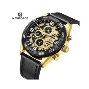 Naviforce Chronoglide Watch For Men Black (NF-8043-1) Naviforce Chronoglide Watch For Men Black (NF-8043-1)