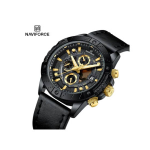 Naviforce Chronocrest Watch For Men Black (NF-8055-2) Naviforce Chronocrest Watch For Men Black (NF-8055-2)