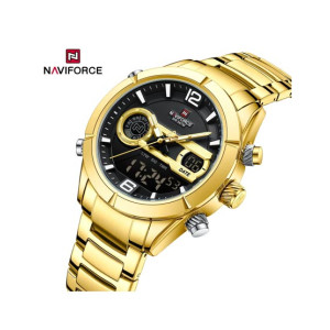 Naviforce Elite Edition Watch For Men Gold - (NF-9232-3) Naviforce Elite Edition Watch For Men Gold - (NF-9232-3)