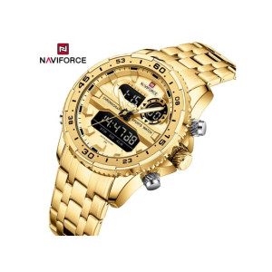 Naviforce Maverick Watch For Men Golden (Nf-9234-5) Naviforce Maverick Watch For Men Golden (Nf-9234-5)