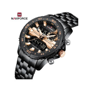 Naviforce Maverick Watch For Men Black (Nf-9234-3) Naviforce Maverick Watch For Men Black (Nf-9234-3)