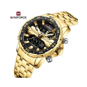 Naviforce Maverick Watch For Men Golden (Nf-9234-4) Naviforce Maverick Watch For Men Golden (Nf-9234-4)