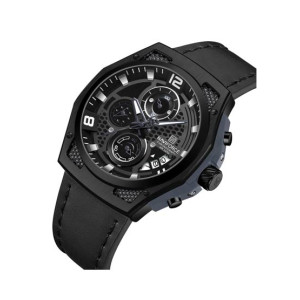 Naviforce Leather X Watch For Men Black (nf-8051-1) Naviforce Leather X Watch For Men Black (nf-8051-1)