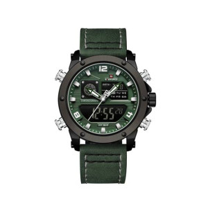 Naviforce Dual Master Watch For Men Green (Nf-9236-2) Naviforce Dual Master Watch For Men Green (Nf-9236-2)