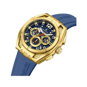 Naviforce Edge Chronograph Watch For Men Blue Gold (NF-8063-6) Naviforce Edge Chronograph Watch For Men Blue Gold (NF-8063-6)