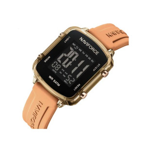 Naviforce Sparkle Beat Watch For Women Orange (NF-7120-7)