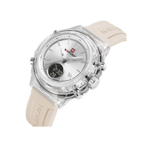 Naviforce Equinox Series Watch For Women Silver (NF-7109-8) Naviforce Equinox Series Watch For Women Silver (NF-7109-8)