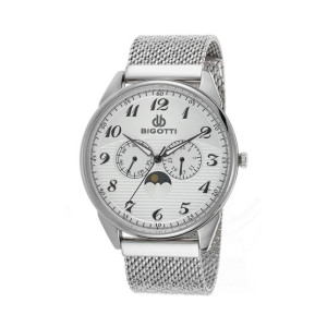 Bigotti Analog Stainless Steel Men's Watch Silver (BG.1.10020-1) Bigotti Analog Stainless Steel Men's Watch Silver (BG.1.10020-1)
