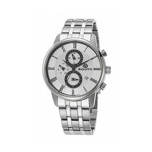 Bigotti Analog Stainless Steel Men's Watch Silver (BG.1.10053-1) Bigotti Analog Stainless Steel Men's Watch Silver (BG.1.10053-1)