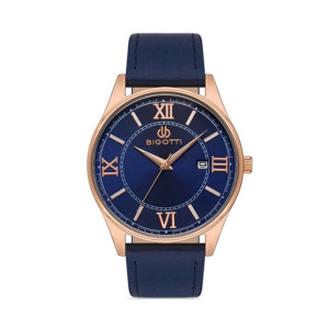 Bigotti Leather Men's Watch Blue (BG.1.10305-2) Bigotti Leather Men's Watch Blue (BG.1.10305-2)