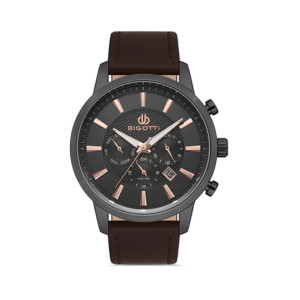 Bigotti Leather Men's Watch Brown (BG.1.10304-3) Bigotti Leather Men's Watch Brown (BG.1.10304-3)