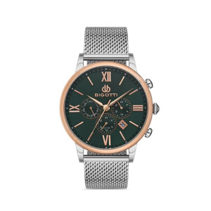 Bigotti Stainless Steel Men's Watch Silver (BG.1.10313-4) Bigotti Stainless Steel Men's Watch Silver (BG.1.10313-4)