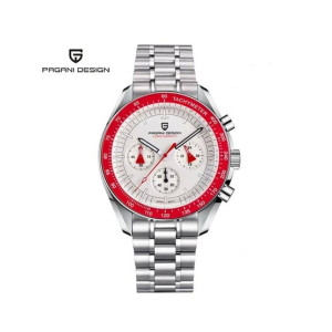 Pagani Design Seiko V63 Movement Watch For Men Silver (PD-1701-14) Pagani Design Seiko V63 Movement Watch For Men Silver (PD-1701-14)