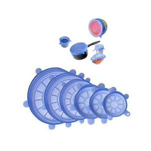 Ferozi Traders Silicone Food Storage Bowl Cover Pack Of 6 Ferozi Traders Silicone Food Storage Bowl Cover Pack Of 6